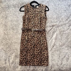 MICHAEL Michael Kors Leopard dress with belt